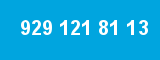 929 121 81 13